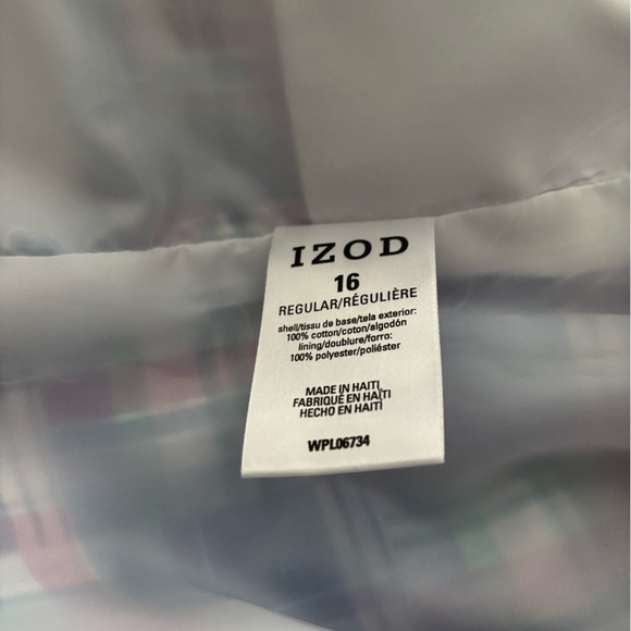 IZOD BOYS YOUTH PASTEL BLUE AND PINK PREPPY SPRING SPORTS COAT BLAZER SZ 16 - Picture 6 of 9